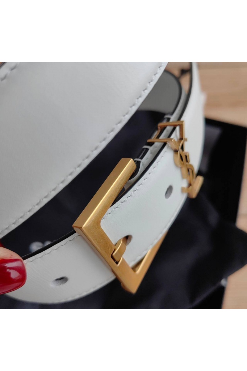 Yves Saint Laurent Кожаный ремень (ширина 3 см)