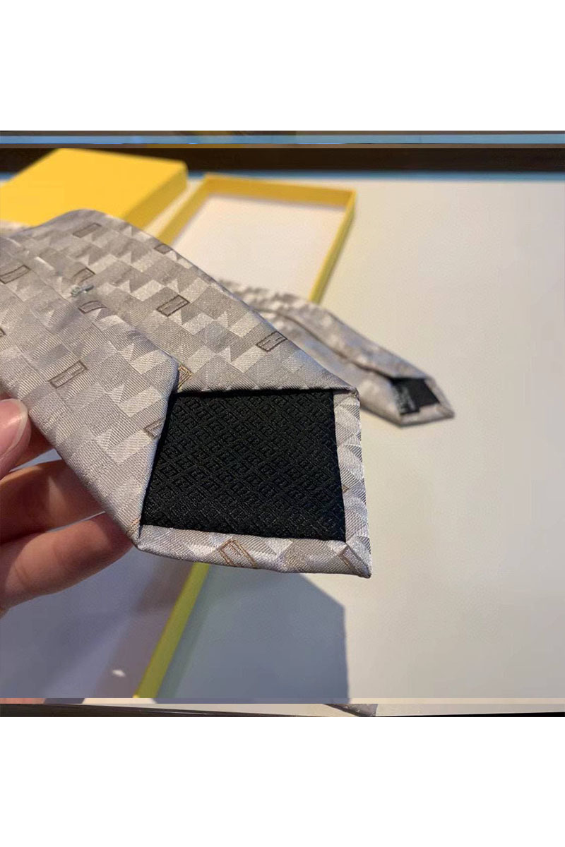 Fendi Классический серый галстук