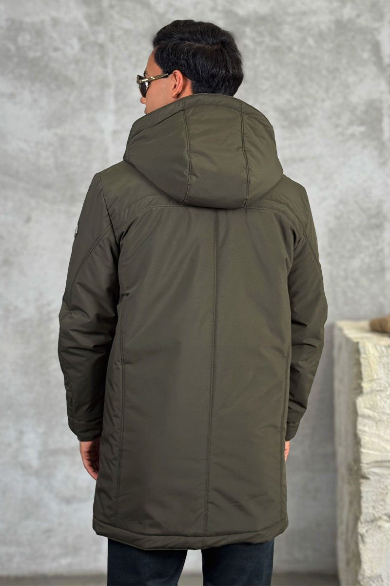 Loro Piana Парка цвета хаки logo-patch