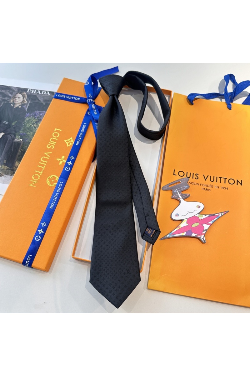 Lоuis Vuittоn Галстук Monogram premium - Black