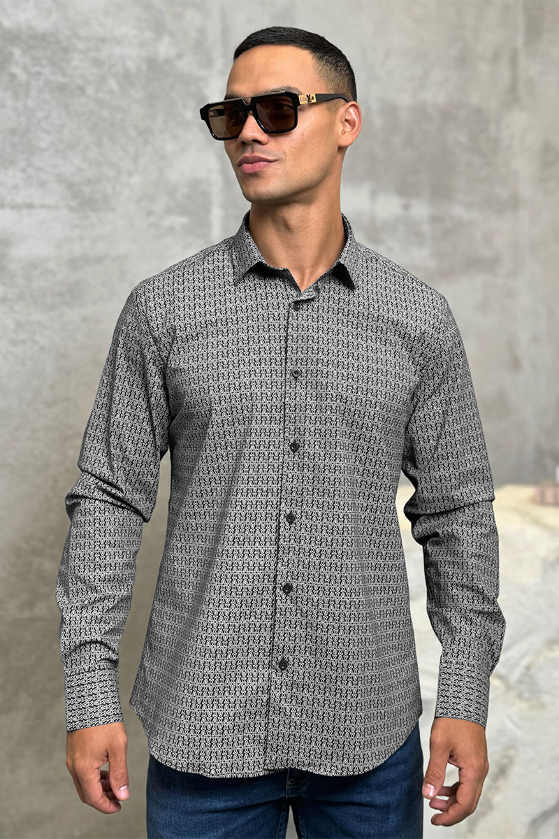 Emporio Armani EA7 Мужская чёрная рубашка