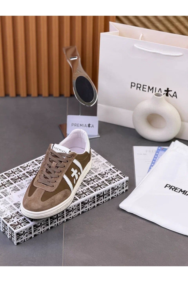 Premiata Комбинированные кроссовки Bonnie - Brown