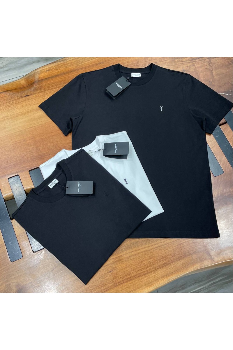 Yves Saint Laurent Мужская чёрная футболка 