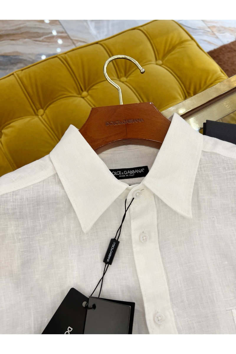 Dоlсе & Gаbbаnа Льняная рубашка Premium - White