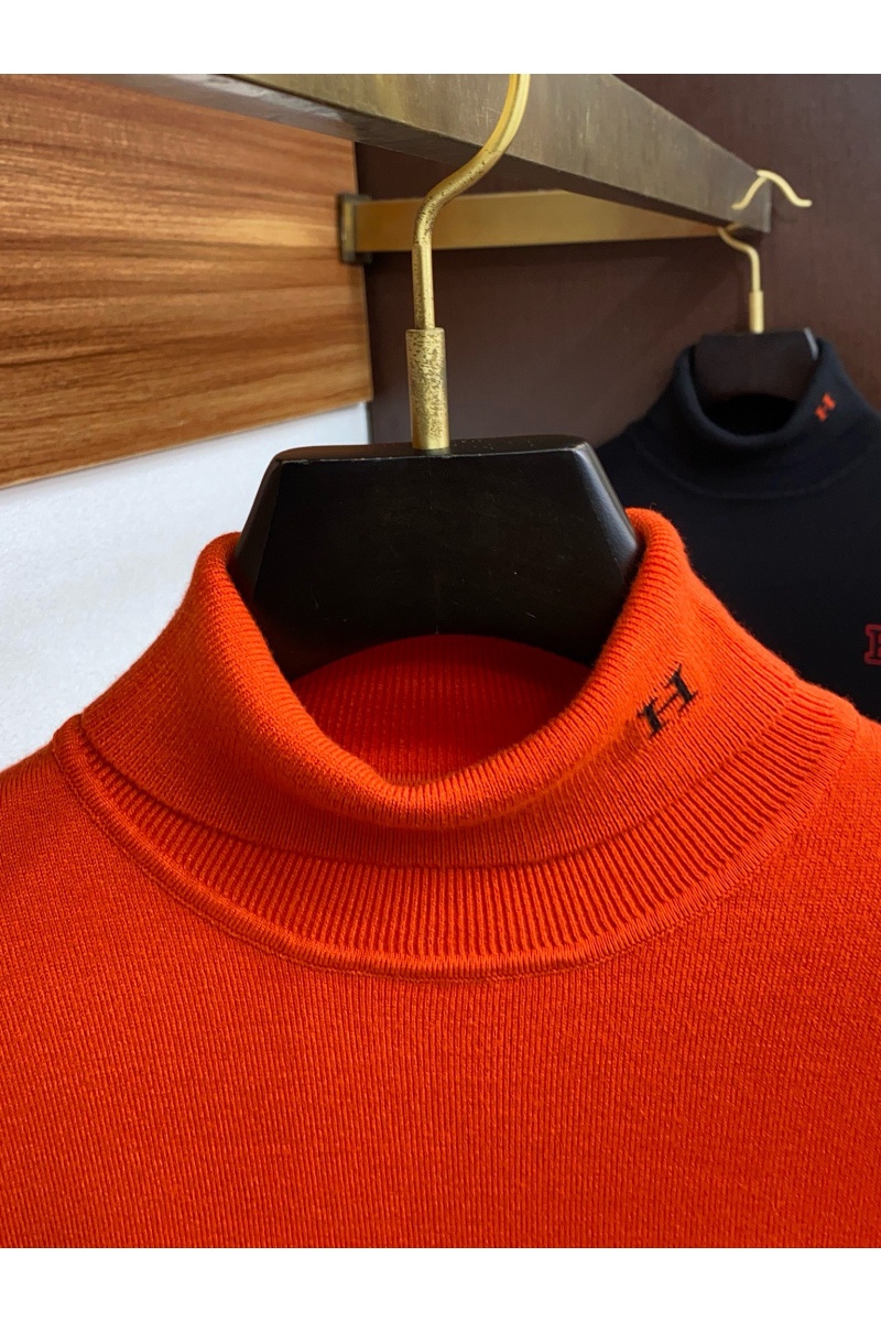 Hermes Мужская оранжевая водолазка Premium 
