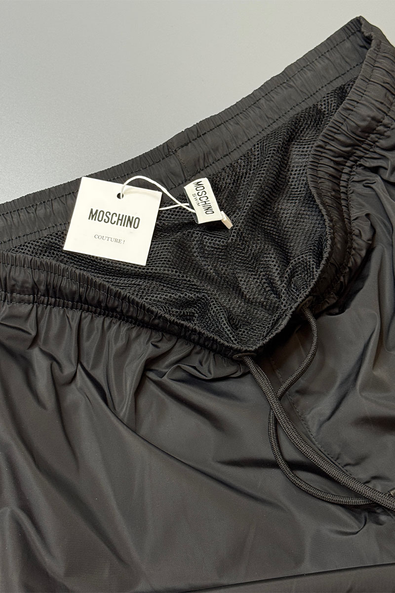Moschino Чёрные шорты embroidered logo 