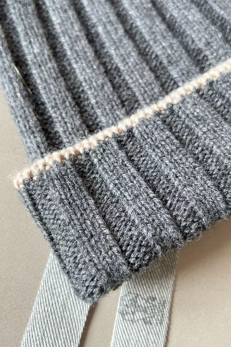 Designer Кашемировая шапка Premium - Dark Grey