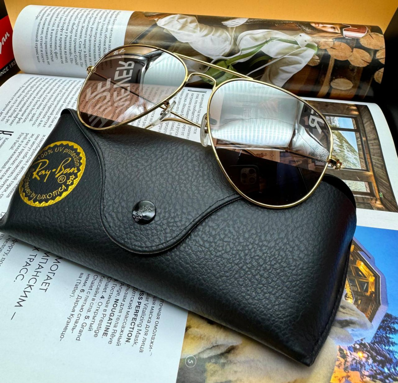 Ray Ban Солнцезащитные очки Aviator Large Metal
