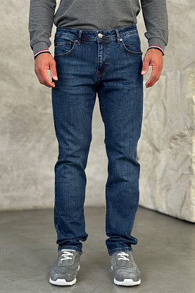 Мужские синие джинсы 