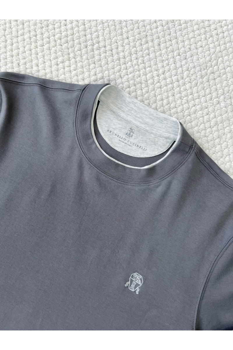 Designer Мужской тёмно-серый лонгслив Premium