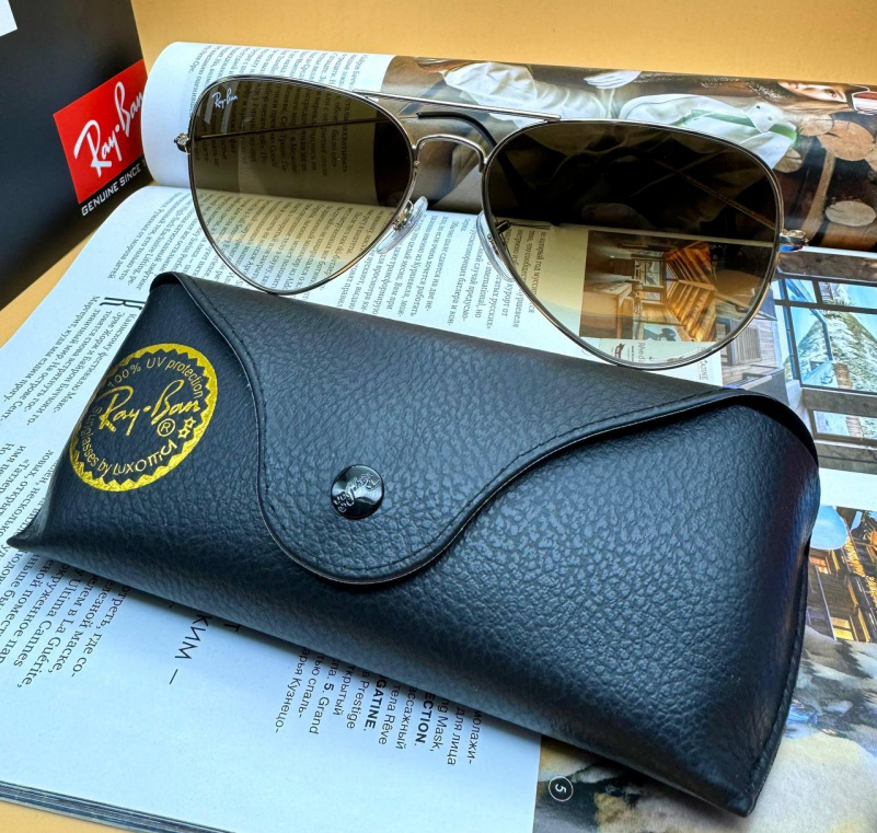 Ray Ban Солнцезащитные очки Aviator Large Metal