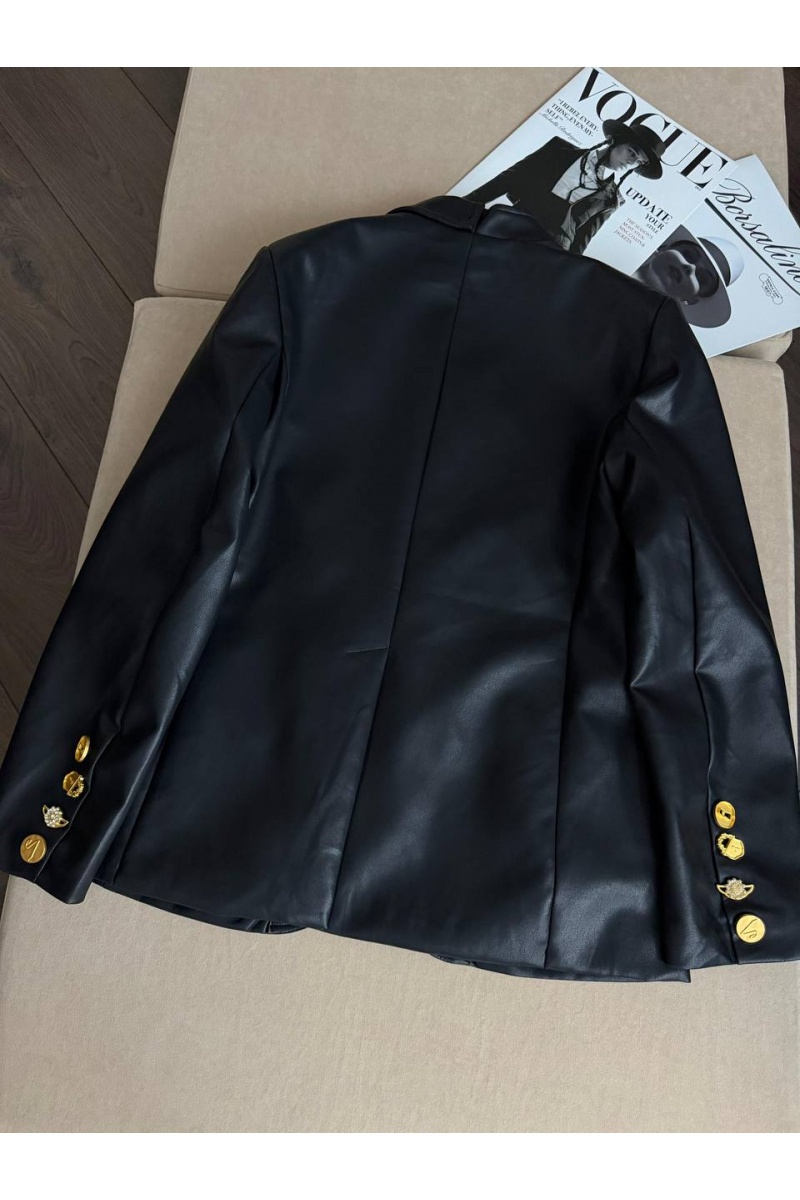 Schiaparelli Женский пиджак из эко кожи Premium - Black