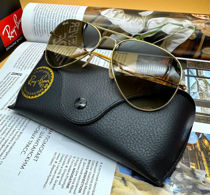 Ray Ban Солнцезащитные очки Aviator Large Metal