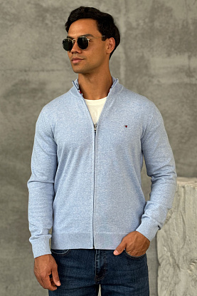 Кофта на молнии flag embroidery - Blue