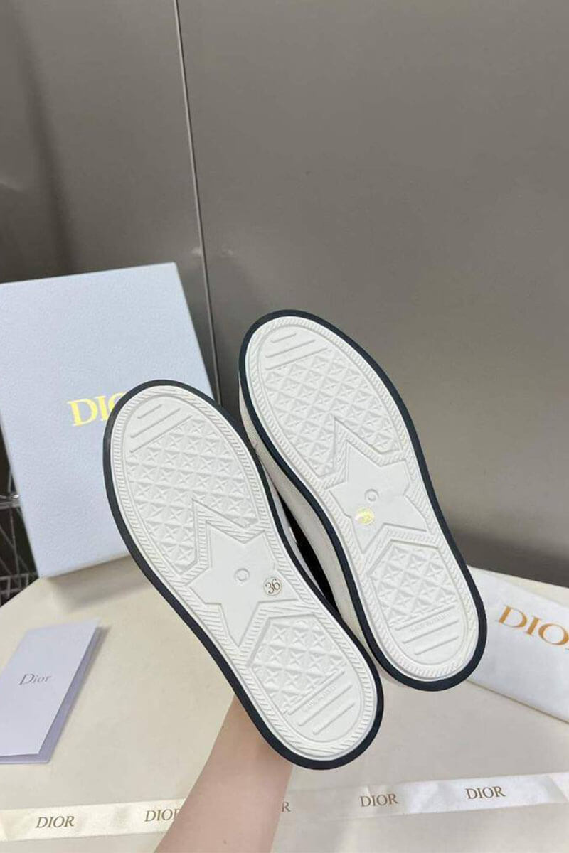 Dior Женские кеды на платформе Walk'n' - Black 