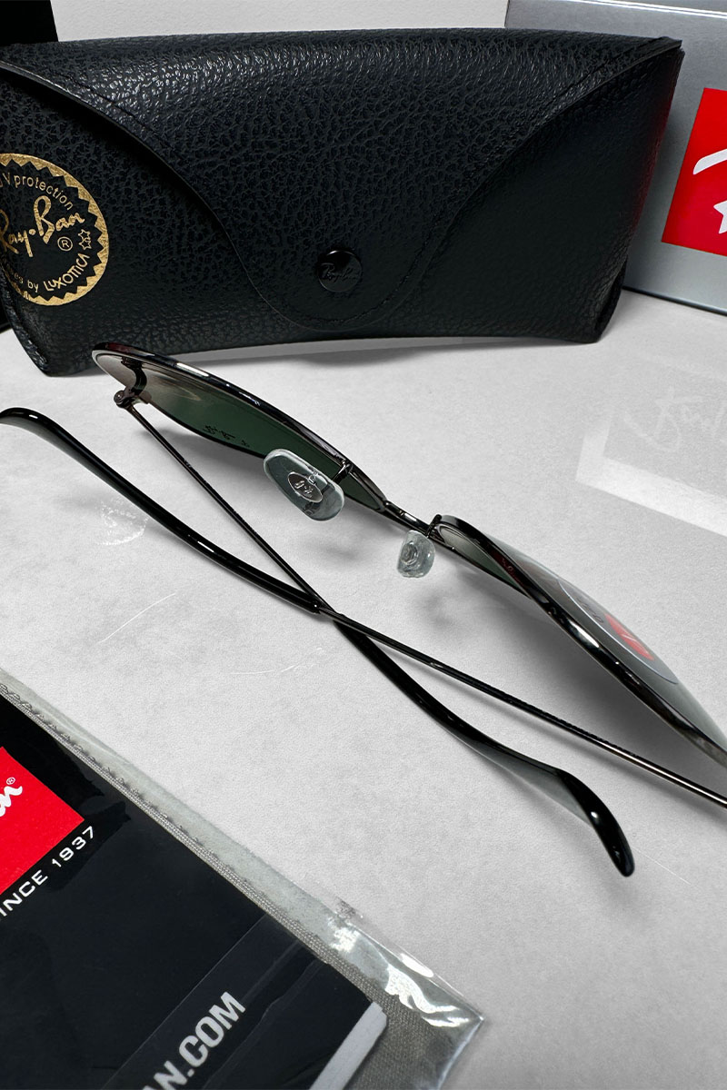 Ray Ban Солнцезащитные очки Aviator Large Metal - Green