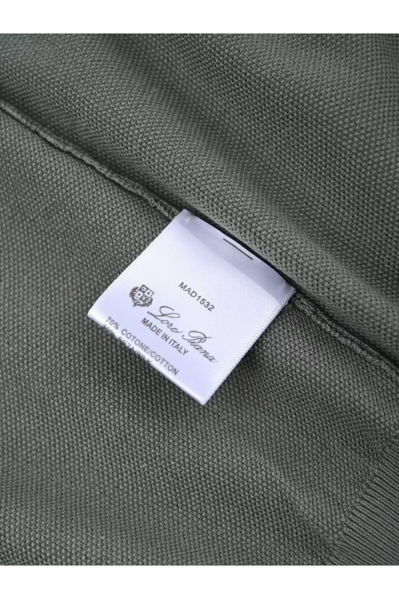 Loro Piana Мужская серая футболка premium
