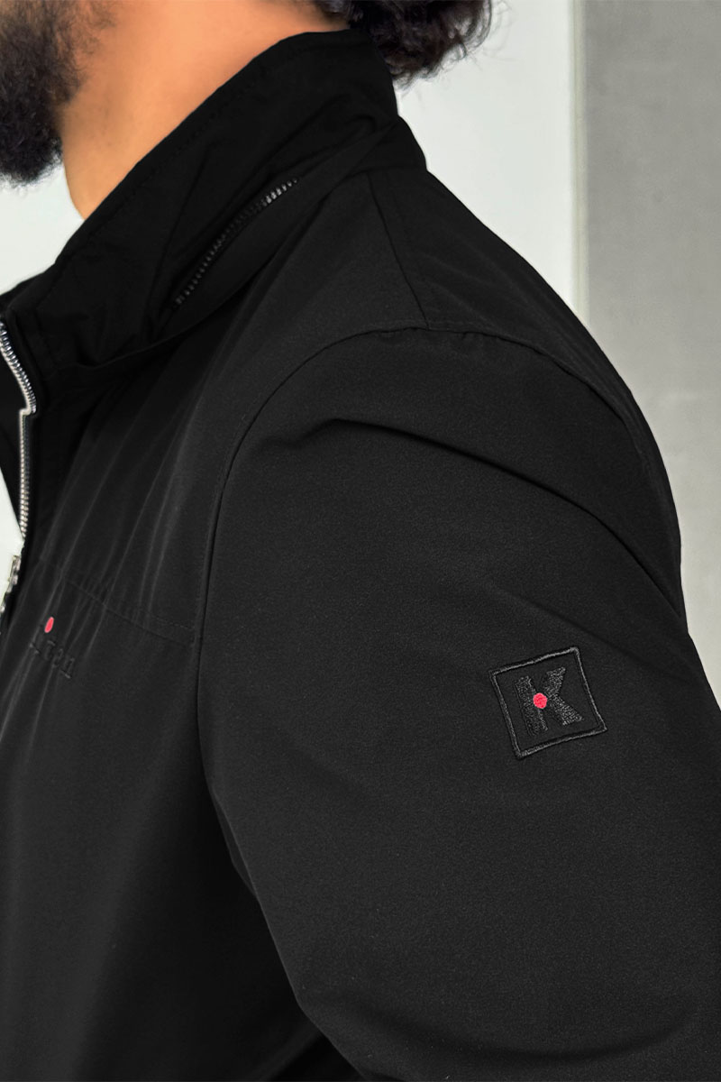 Kiton Мужская чёрная ветровка 