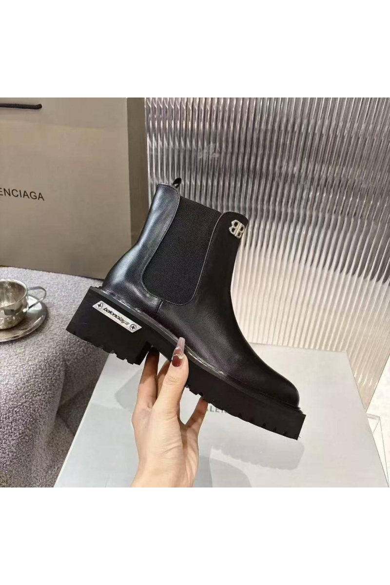 Balenciaga Женские кожаные сапоги premium
