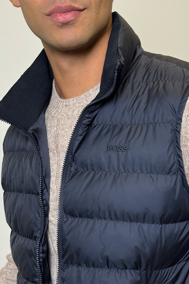 Hugо Воss Мужской тёмно-синий жилет 