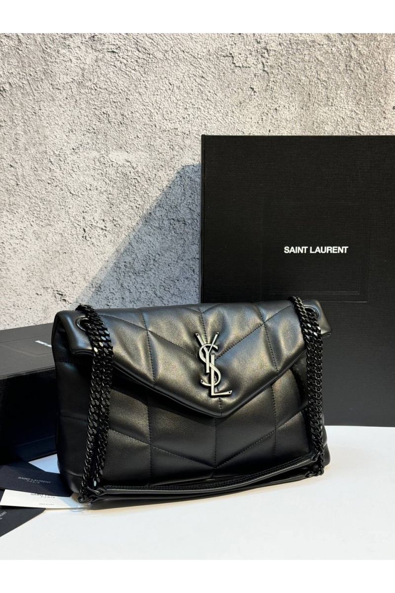 Yves Saint Laurent Кожаная сумка LouLou premium 28x17x9 см