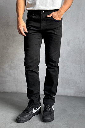 Мужские чёрные джинсы 