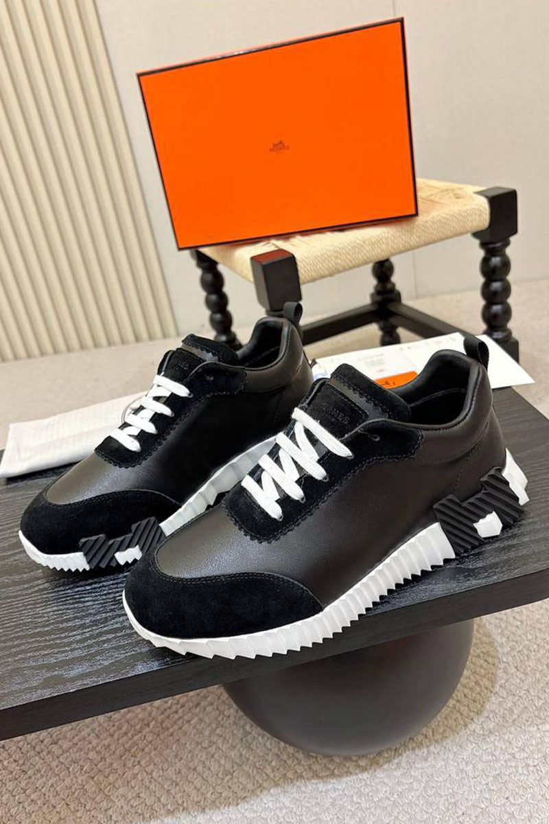 Hermes Мужские кроссовки Bouncing - Black / White
