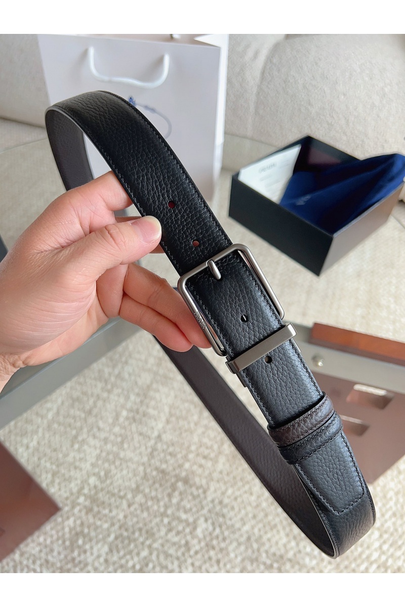 Prada Двусторонний кожаный ремень premium