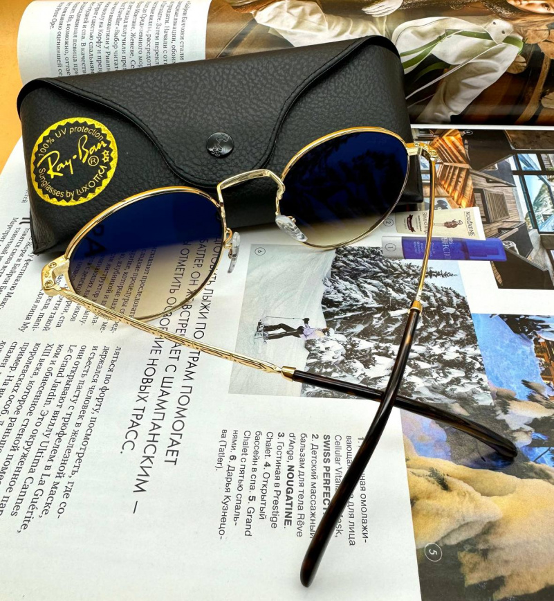 Ray Ban Солнцезащитные очки New Round - Brown