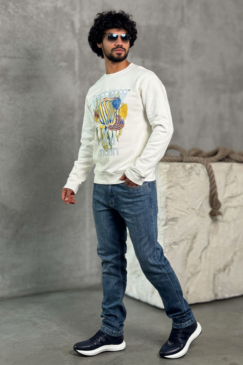 Casablanca Белая кофта Fond Marin