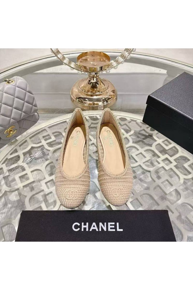 Chаnеl Женские балетки Premium - Beige