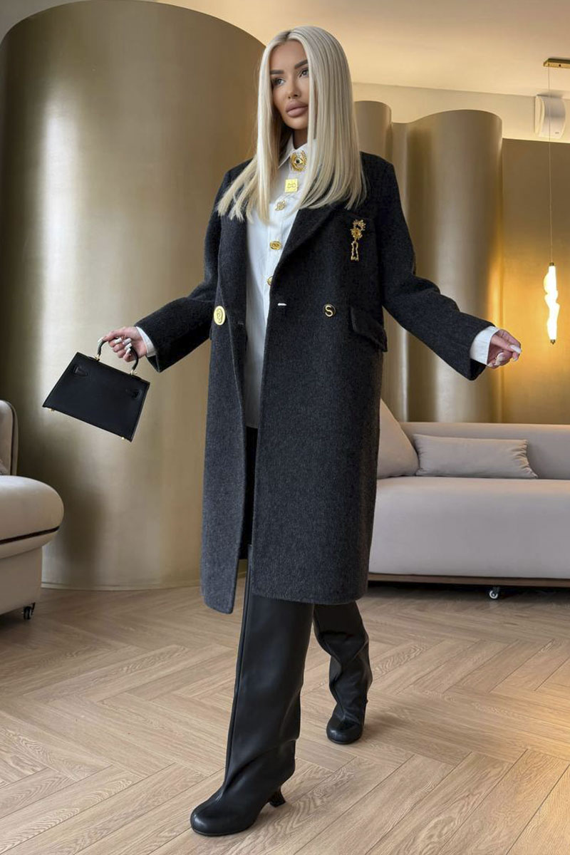 Schiaparelli Женское шерстяное пальто Premium - Black