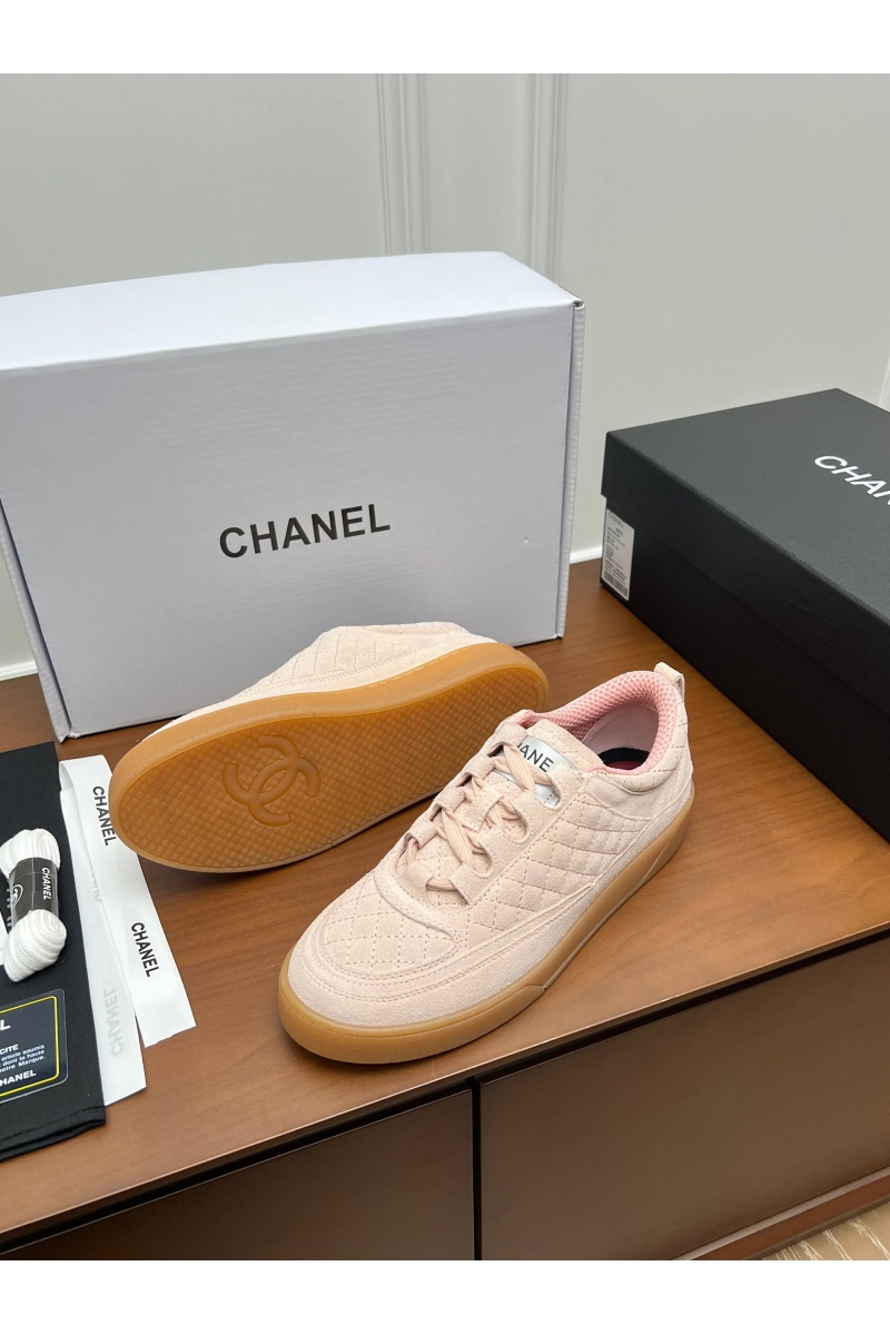 Chаnеl Женские замшевые кроссовки premium