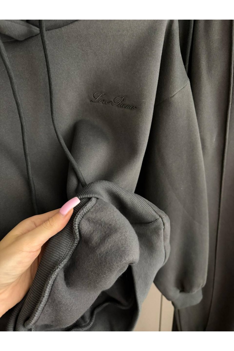 Loro Piana Женский костюм тройка на флисе premium - Grey