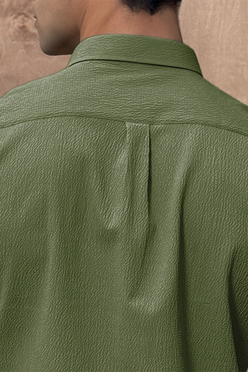 Etro Мужская зелёная рубашка Pegasus logo