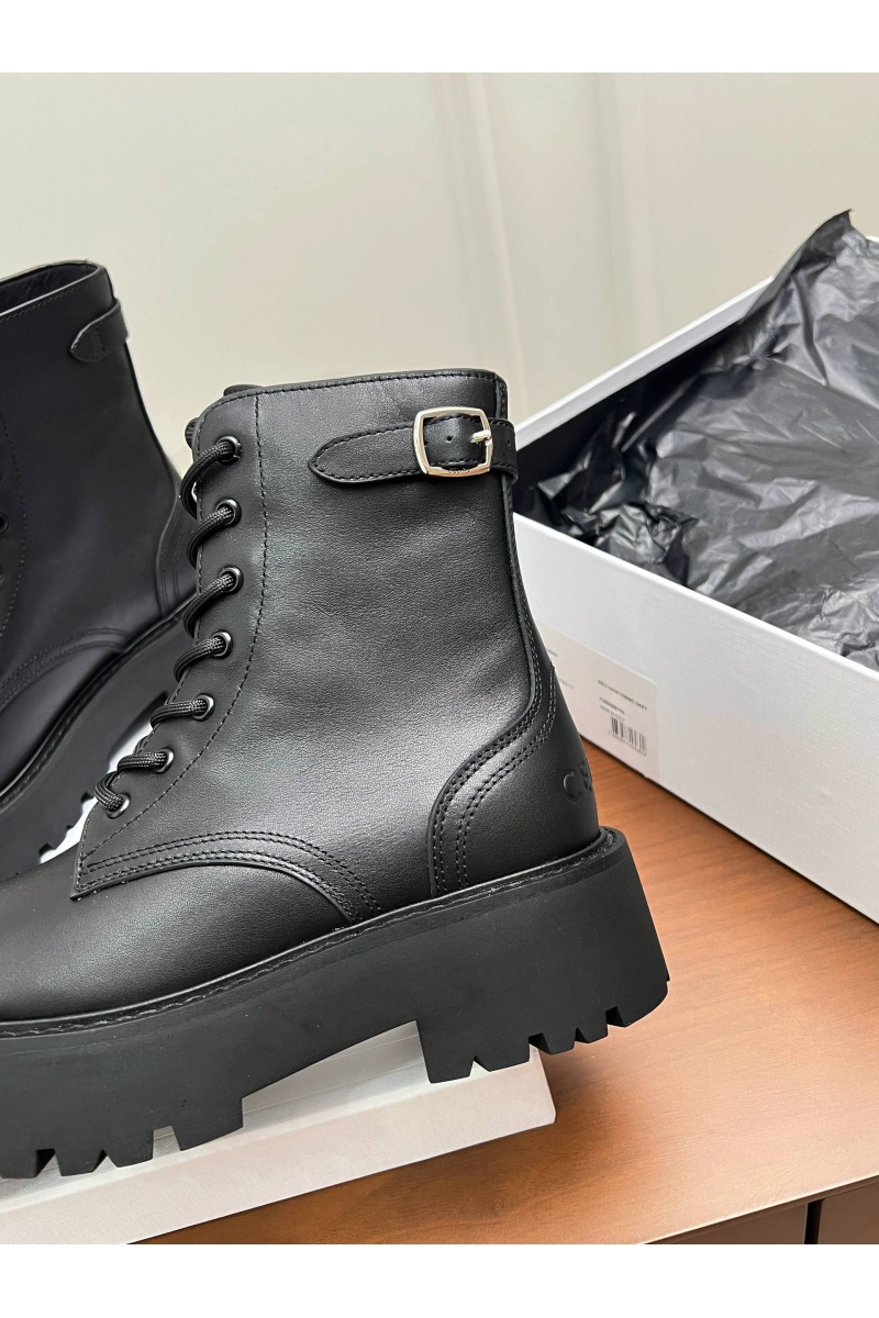 Celine Женские кожаные ботинки premium