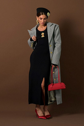 Женское чёрное платье 