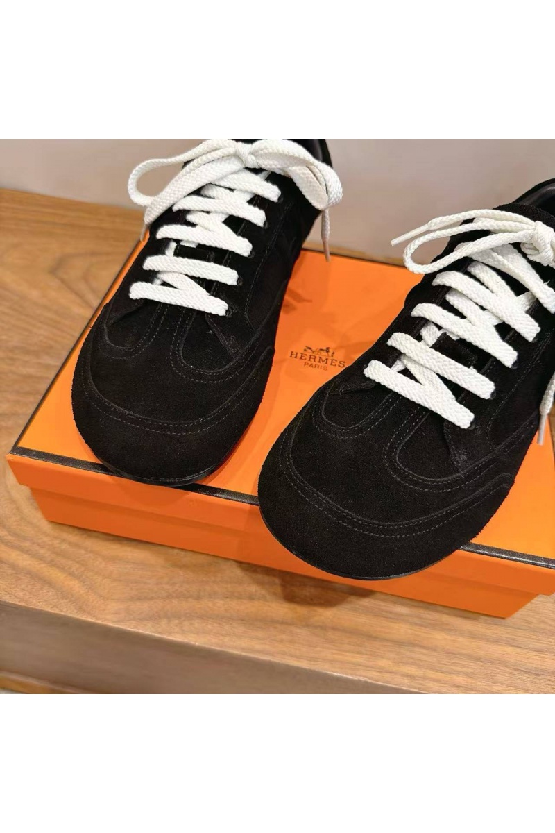 Hermes Женские замшевые кроссовки Master Tenis Master premium