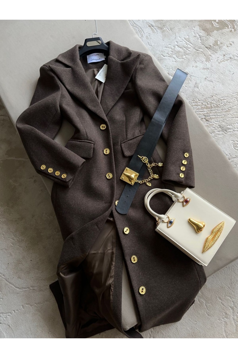 Schiaparelli Женское коричневое пальто 