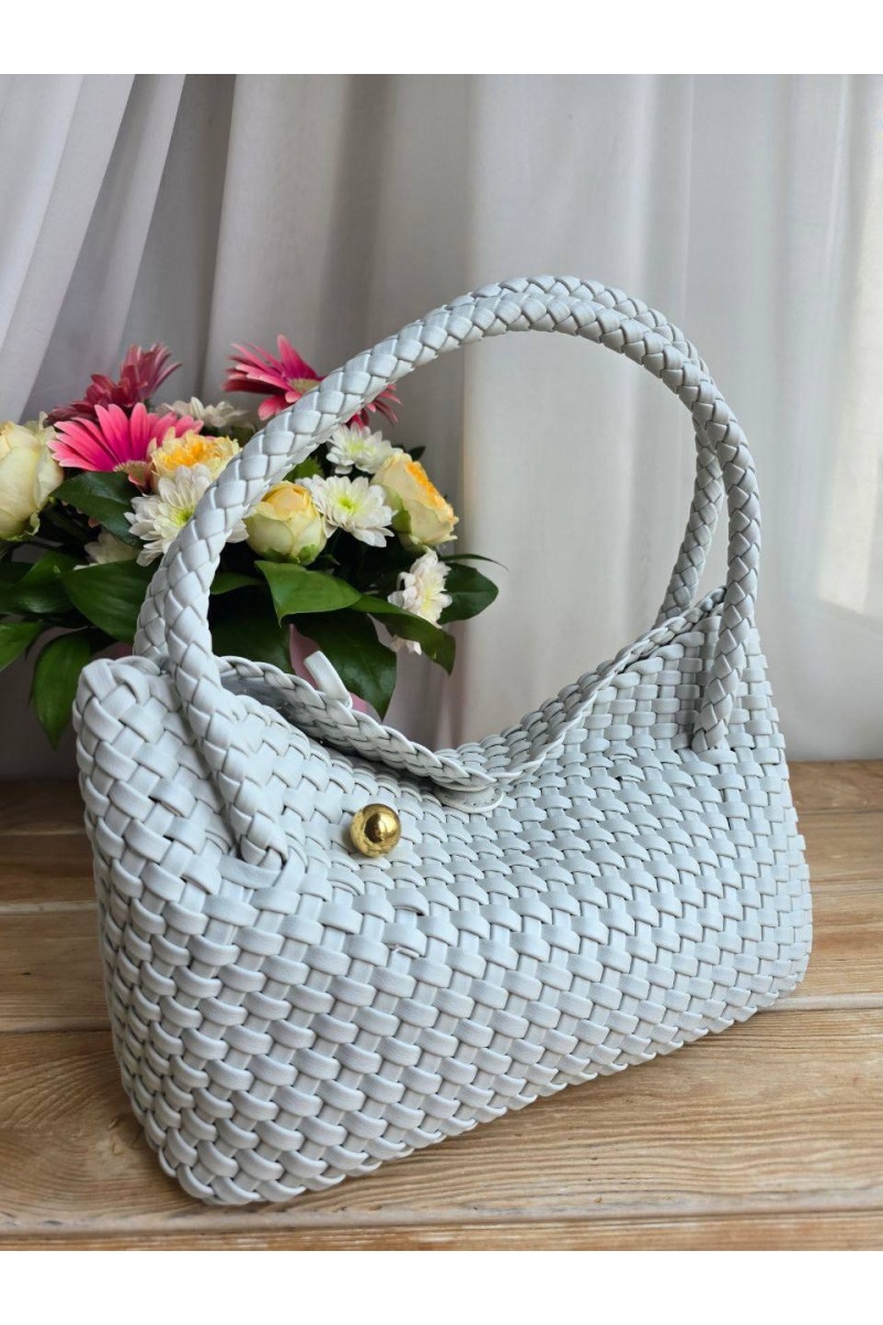 Bottega Veneta Кожаная сумка intrecciato 30x14 см