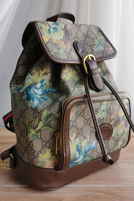 Кожаный рюкзак Floral 26.5x30 см