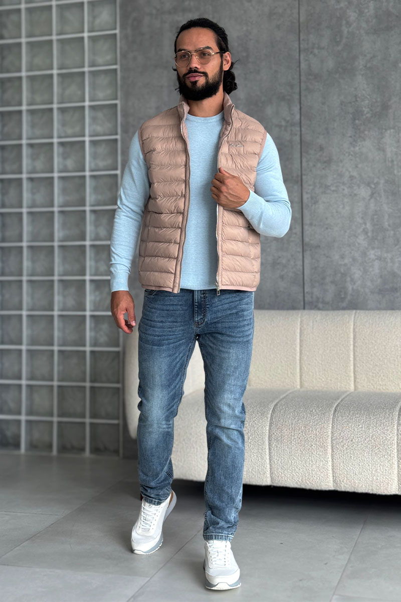 Loro Piana Бежевый двусторонний жилет