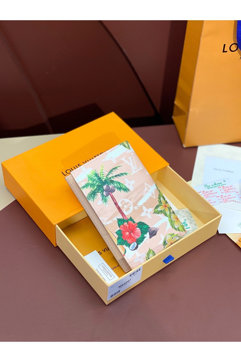 Lоuis Vuittоn Кожаная обложка для паспорта Premium 10x14x2.5 см