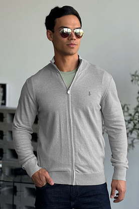 Мужская кофта pony-embroidered - Grey