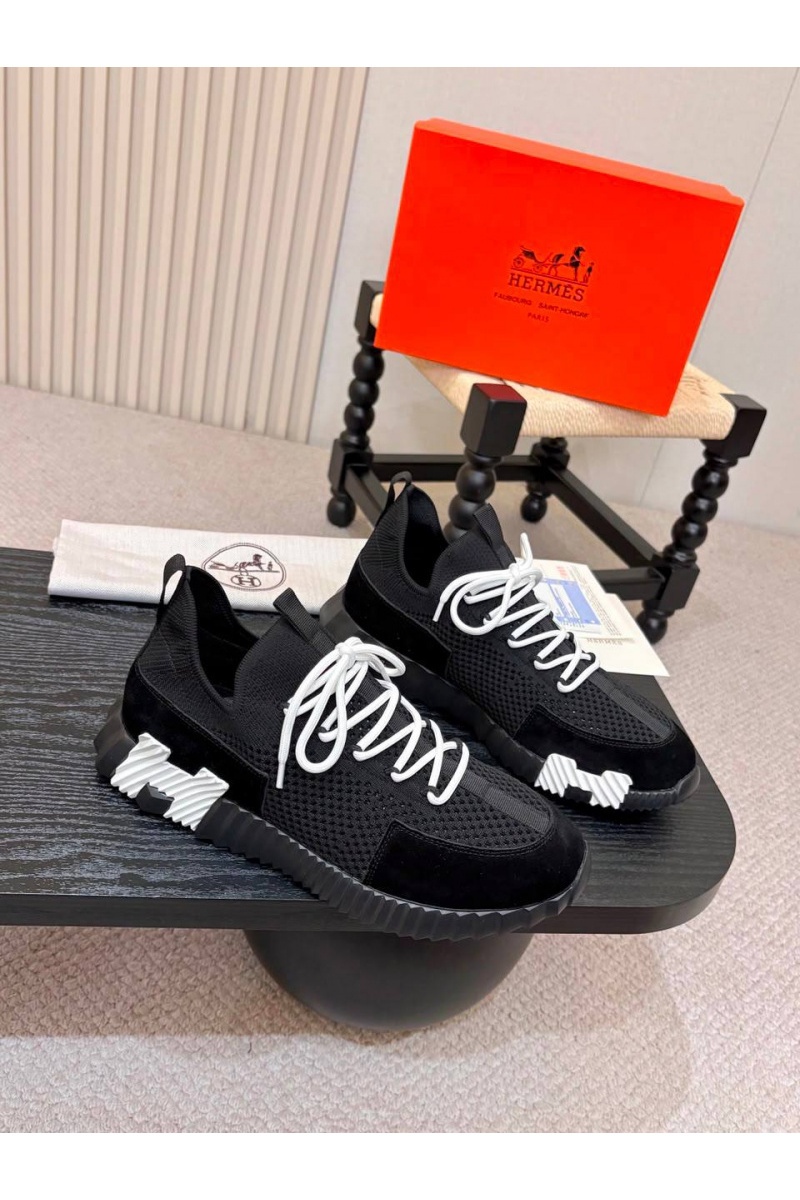 Hermes Текстильные кроссовки lift slip-on