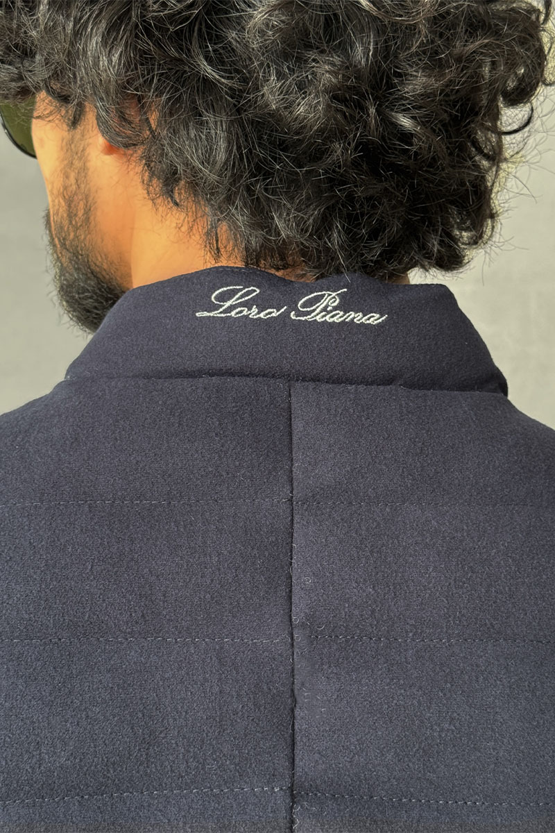 Loro Piana Мужской синий жилет 