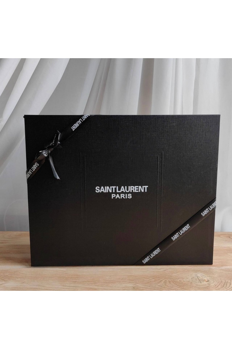 Yves Saint Laurent Кожаная сумка Niki Medium Storm 28x21 см