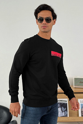 Чёрный свитшот Dranach chest-tape