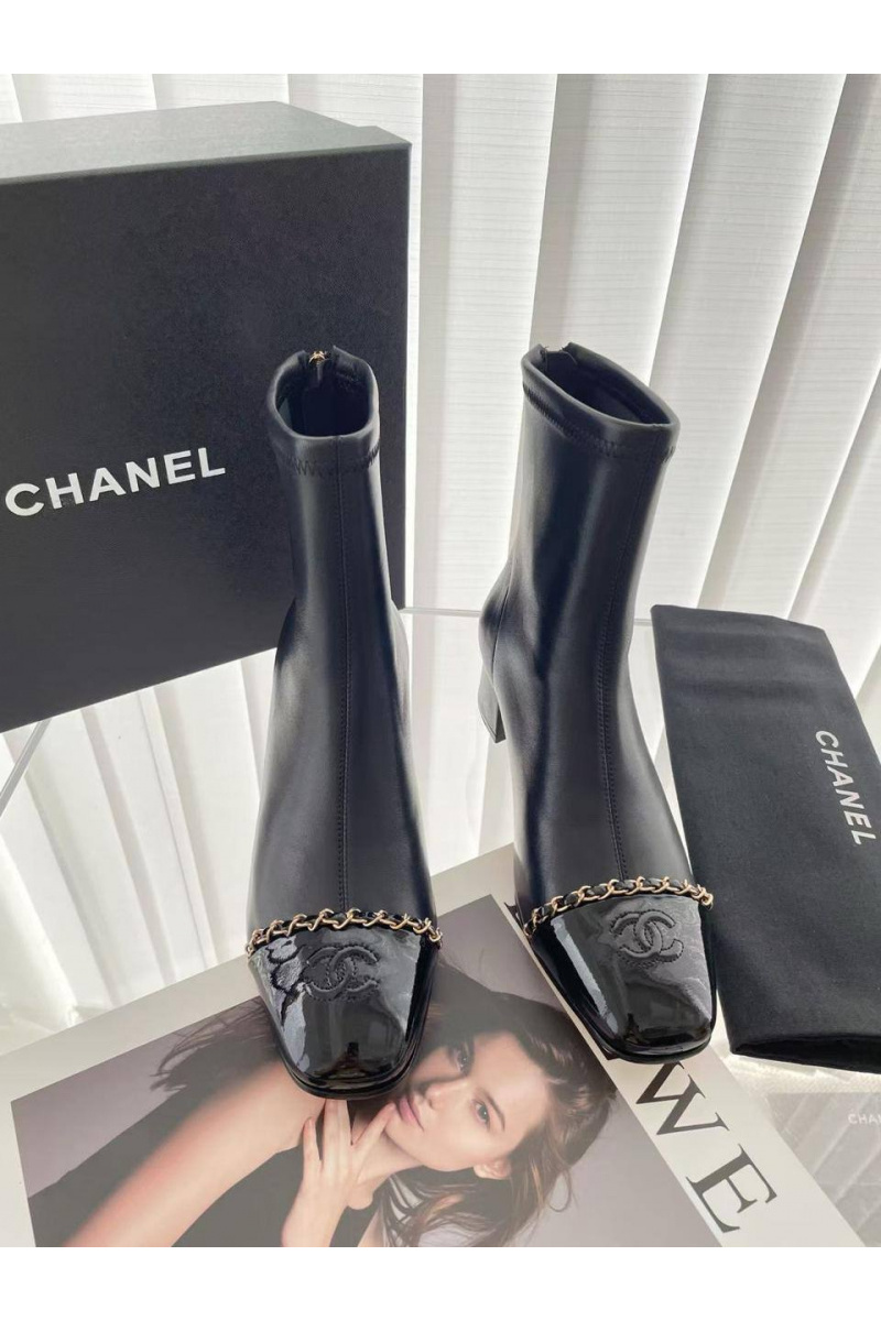 Chаnеl Женские кожаные сапоги premium