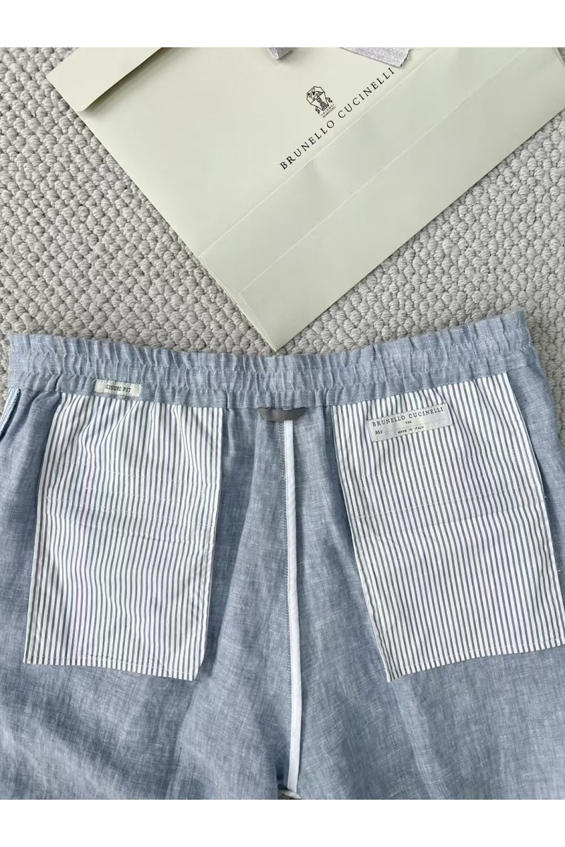 Designer Льняные брюки Premium - Blue